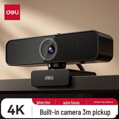 Deli 4K USB Webcam with Microphone & Autofocus
