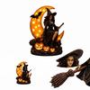 Halloween Witch Lamp - Decorative Table Light for Holiday Home Decor (1 Count)