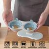 Microwave Egg Poacher Efficient Microwave Double Egg Poacher Cook Poached Eggs With Detachable Drain Basket Heat For Kitchen