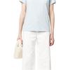 Maison Kitsune Logo Embroidered Short Sleeve T-Shirt Women Tops FW00107KJ0010-H429