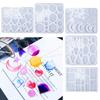 DIY Drop Earring Mold 3D Resin Pendants Moulds Fashionable Ear Jewelry Molds Silicone Material for Hand-Making Earrings