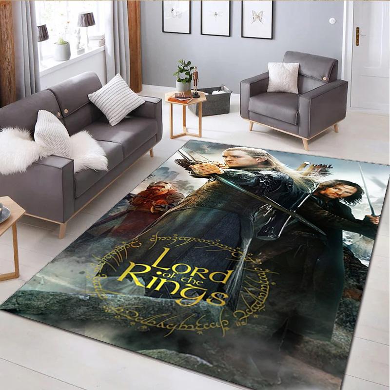 The Lord Of The Rings Carpet Office Decorative Carpet For Living Room Bedroom Door Mat Floor Rug Computer Chair Area Rug