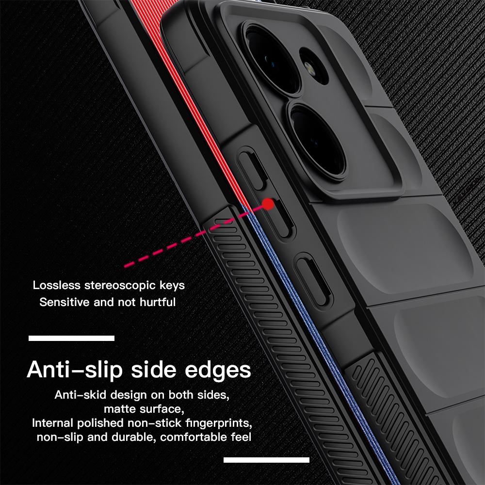 KEYSION Shockproof Matte Phone Case for Xiaomi POCO M7 Pro 5G Anti-skid Soft Silicone Phone Back Cover for Xiaomi POCO M7 Pro 5G