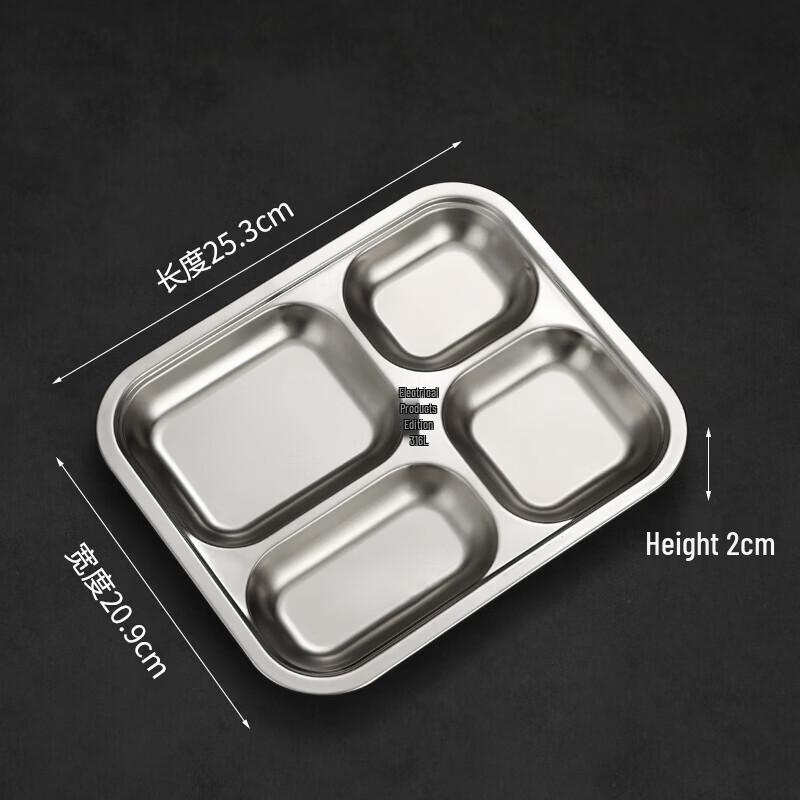 Kids Stainless Steel Divided Cartoon Meal Plate