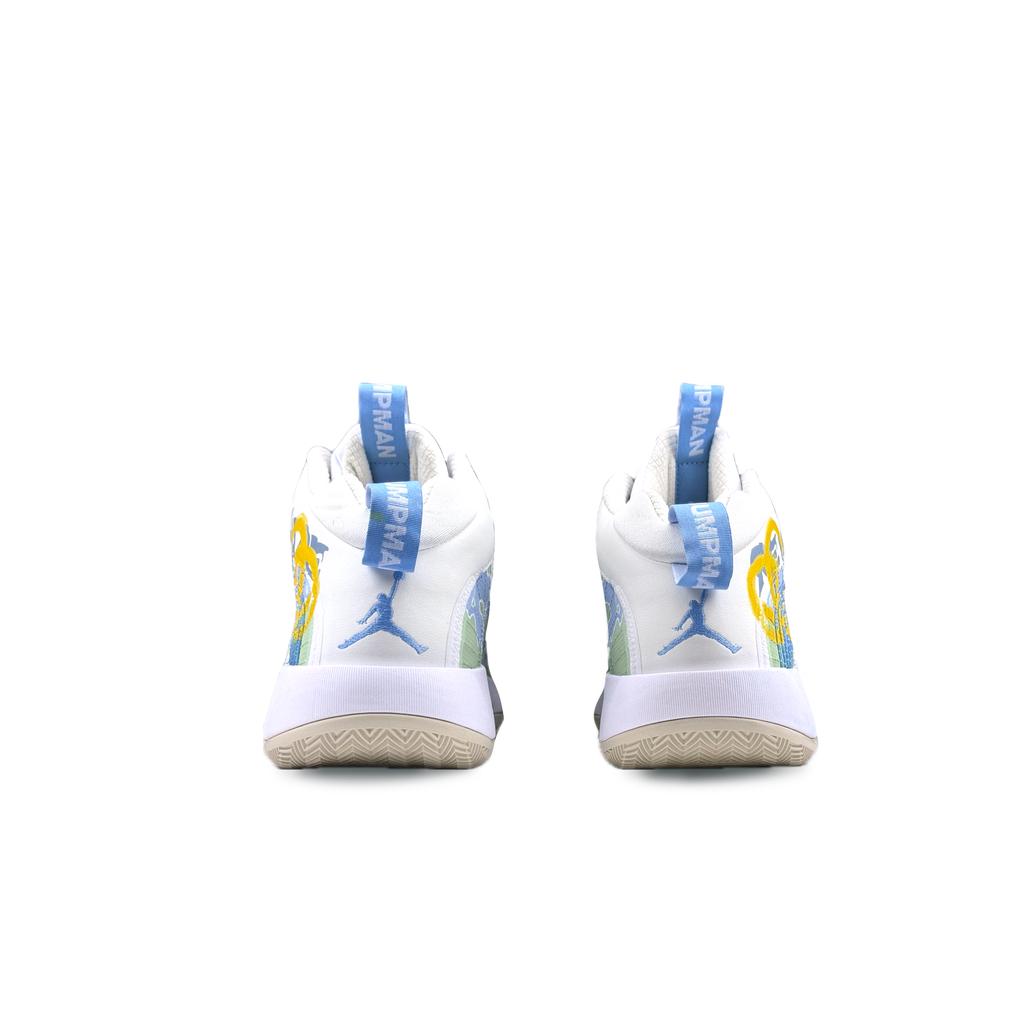 Jordan Jumpman 2021 Explosion Plan, Love Earth Cushioning, Wear Resistant Mid top Basketball Shoes Men's Blue FD9908-141(Team522-)