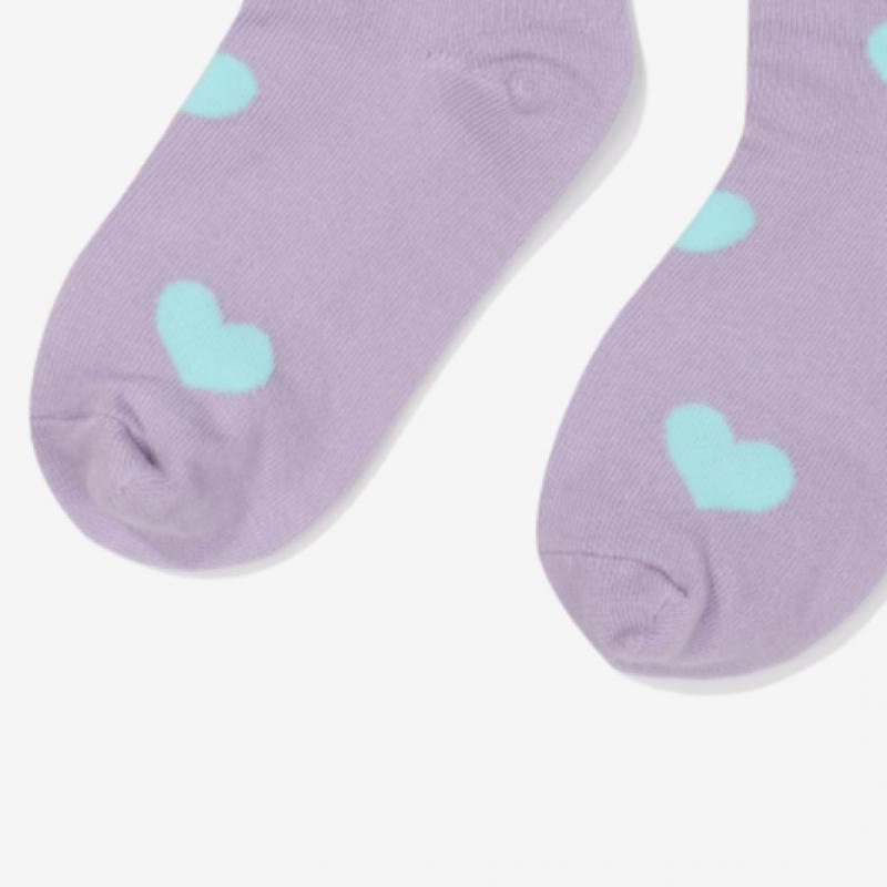[fila Kids] All Over Heart Pattern Long Neck Socks  Fk3scf5356f Lvd  q0zFk3scf5356fLvd