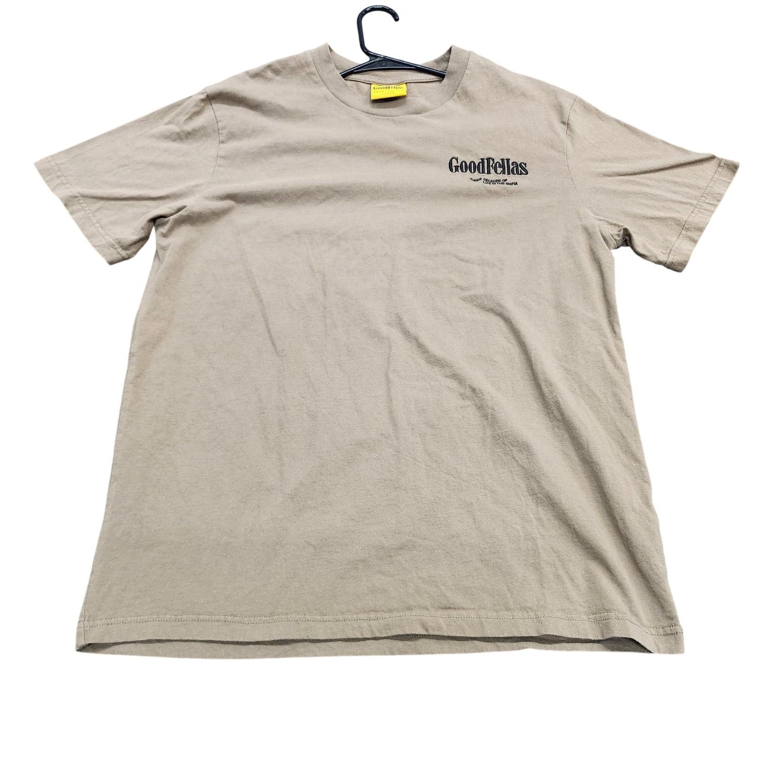 GoodFellas Shirt Mens Large Brown Goodfellas Movie Graphic Tee Mafia Crime Drama Unisex T-Shirt S