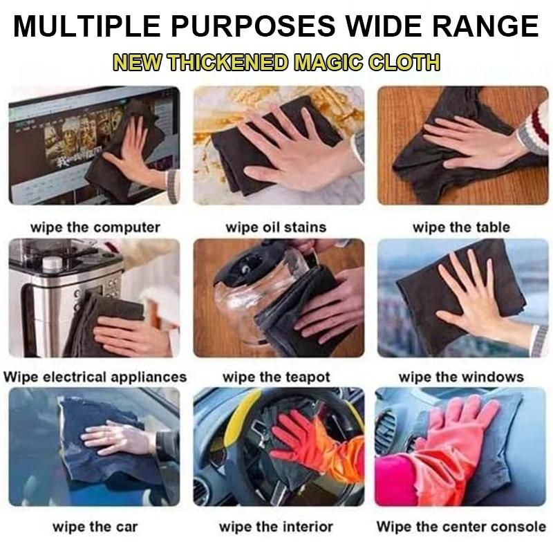 1Pcs Kitchen Towels No Trace Cleaning Cloth Microfiber Household Absorbent Clean Cloth Dish Cloth Tableware Rag XYZ