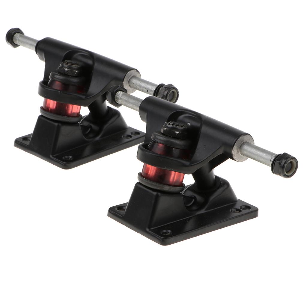 150mm Skateboard Trucks Ultralight Alloy Rims for Longboard Small Decks High Turn чёрный