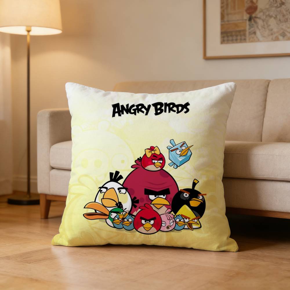 AAngry Birds Pillow Case Pattern Printed Pillowcase For Living Room Sofa Cushion Cover