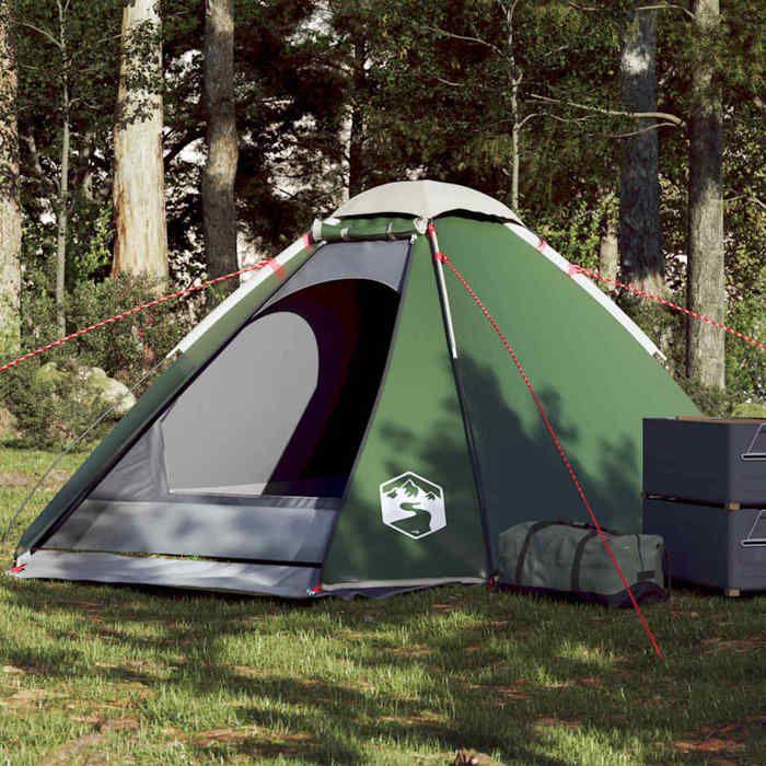 VidaXL Tente de camping à dôme 4 personne vert imperméable, tente, abri de camping, abri de jardin, tente de jardin, abri 94769