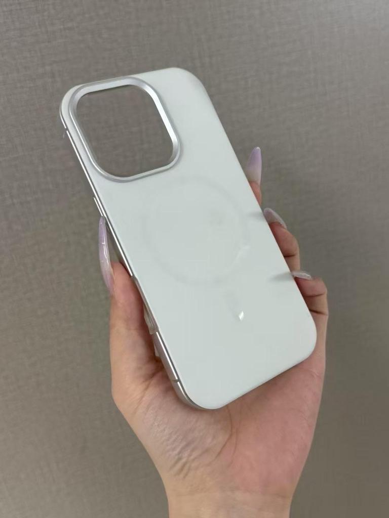 Premium Magnetische Kabellose Lade Metallrahmen Hülle für iPhone 17 Pro Max