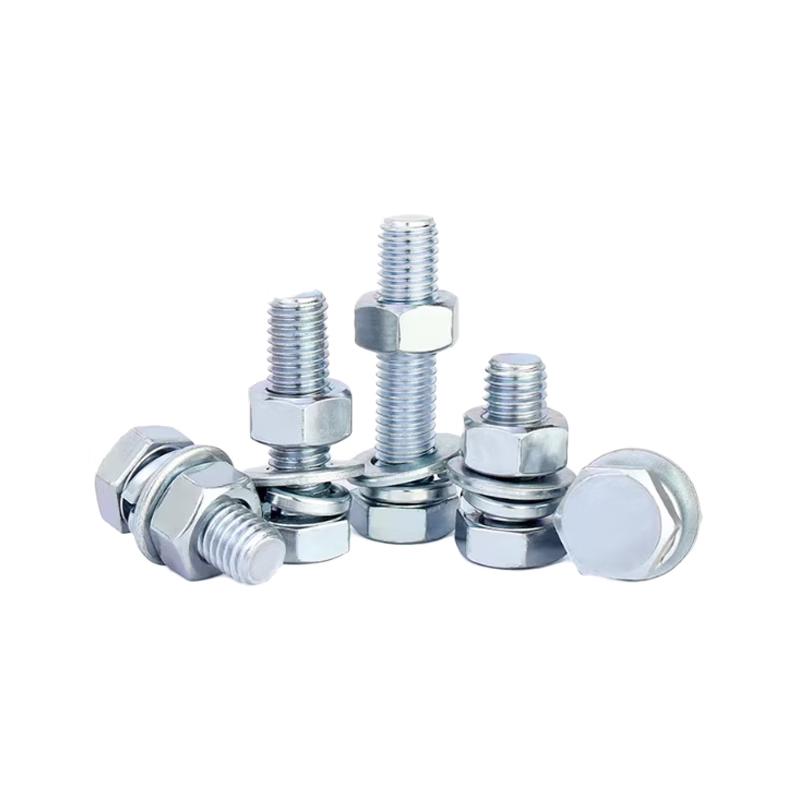 Galvanized Grade 4.8 Hex Bolt, Nut & Washer Set