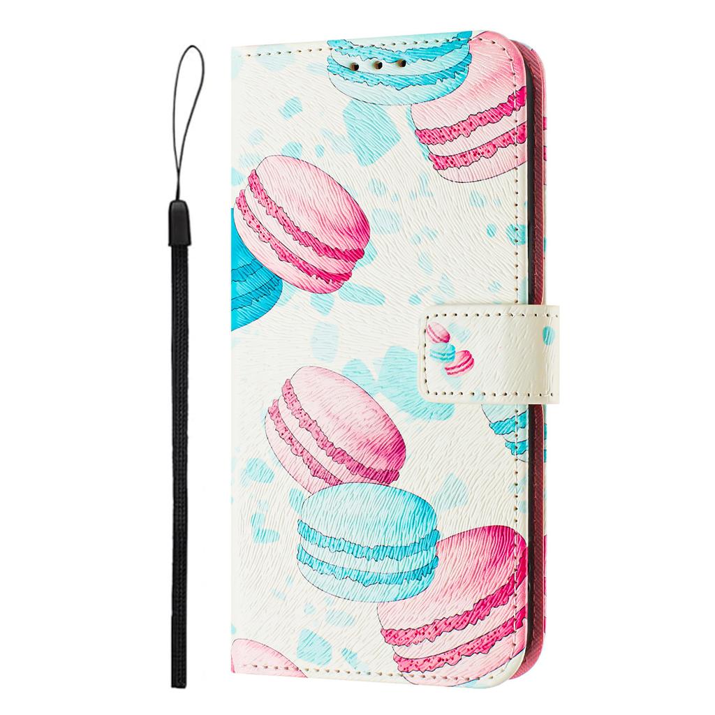 Applicable to Motorola G37 Power mobile phone leather case painted three card flip G67/G77/G87