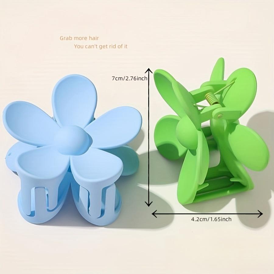 7-teiliges/Set Damen Mehrfarbige blütenförmige rutschfeste Haarklammer für verschiedene Haargrößen und -längen im Bohème-Stil