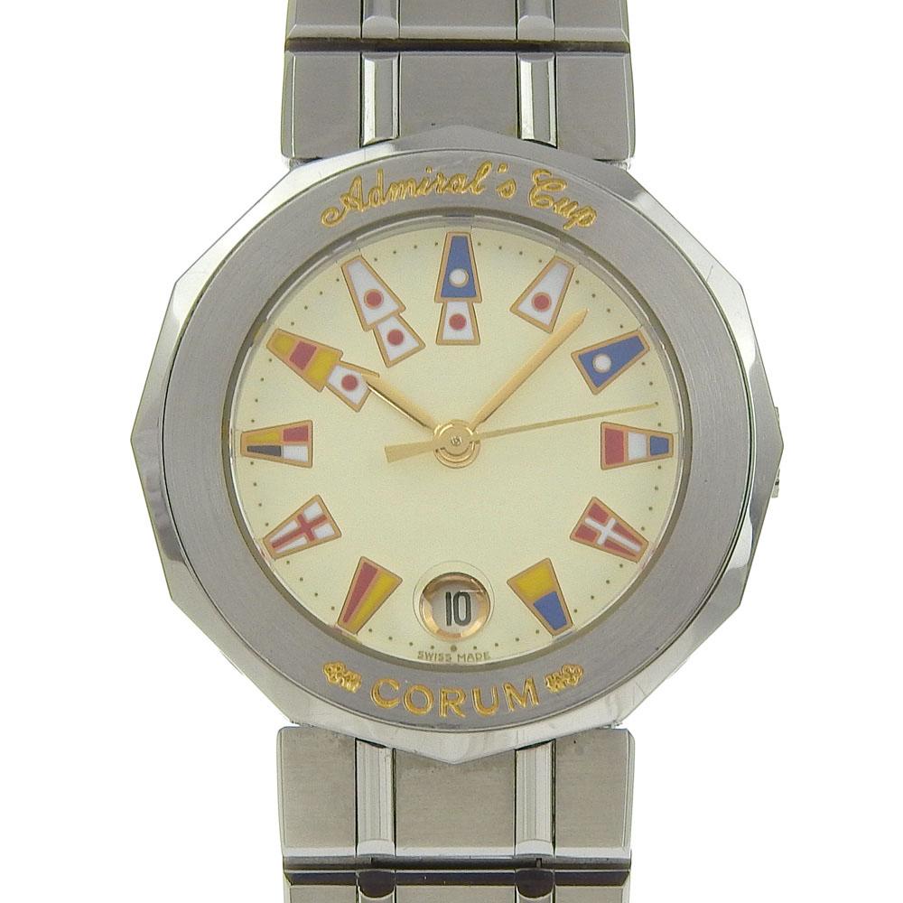 

CORUM Admirals cup Watches 39.610.20 V-50 whiteDial Stainless Steel Quartz Analog display Women Used