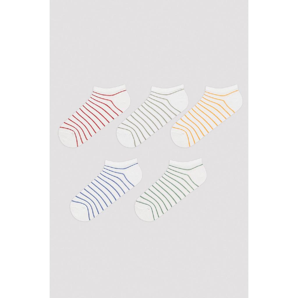 Colored Line 5 Booties Socks