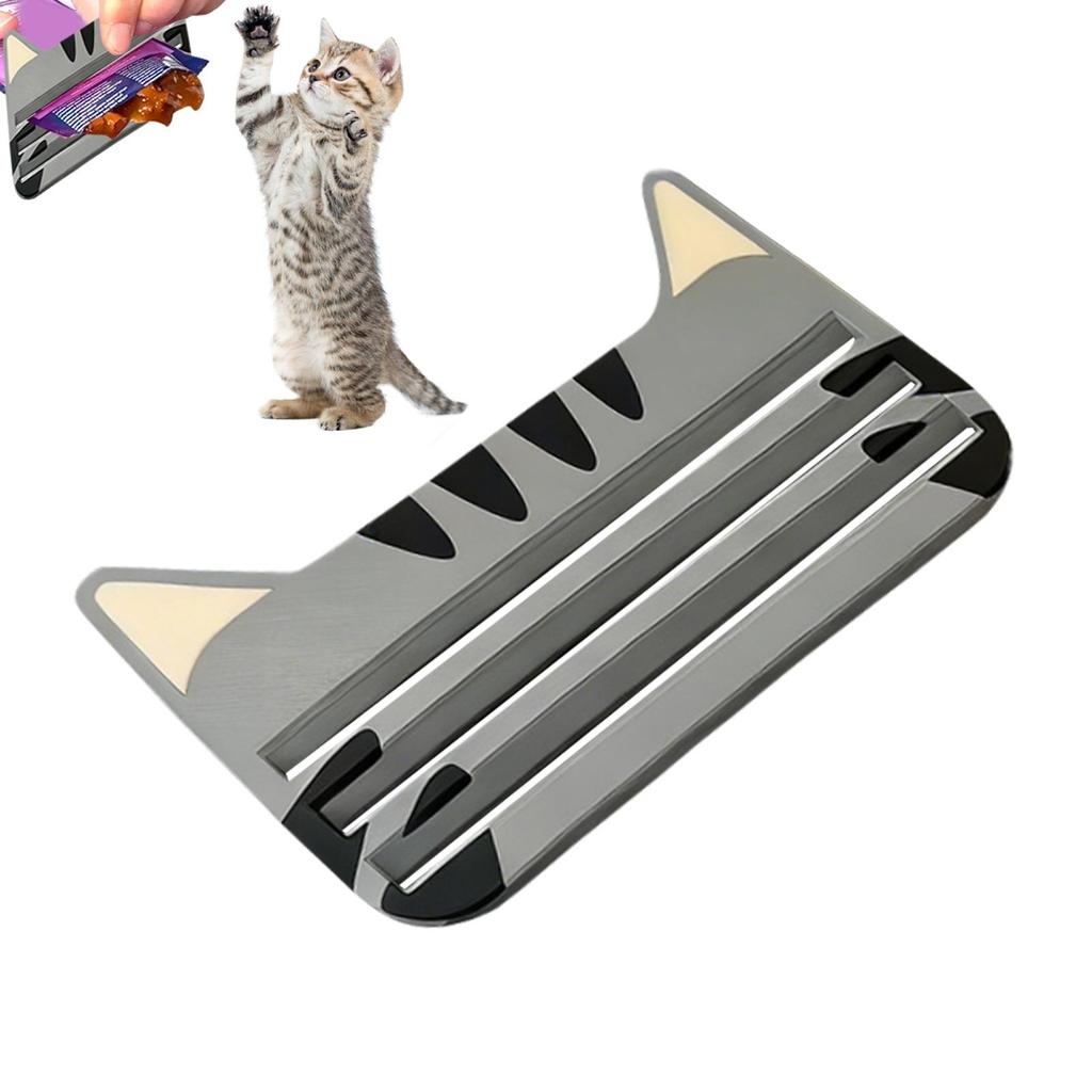 Cat Food Pouch Squeezer Tools Cat Food Bag Squeezer Dispenser Cats Liquid Wet Treat Dispenser Cat Design Squeezing Tool