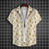 Camisa Hawaiana para Hombre Camisas de Manga Corta Estampadas 3D de Cerveza Camisa para Fiesta de Cerveza Camisetas Camisetas Casuales de Verano Ropa Holgada Oversize para Hombre