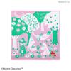 JIKAN STYLE Moomin Gauze Made in Gauze Pile Pink and 25 x 25 05871 Handkerchief, Triple-Ply Handkerchief, Japan, 100% Cotton, Outer, Lining, Green,