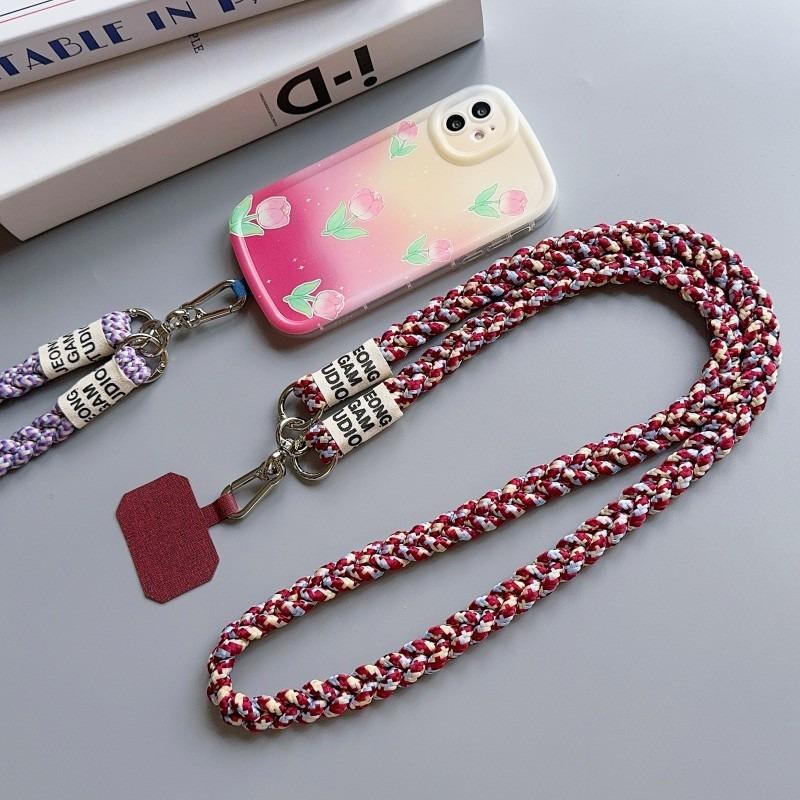 Mobile Phone Lanyard Extended Cross-body Can Be Carried on the Shoulder Sturdy Outdoor Mountaineering Unisex Braided Strap Pendant Universal