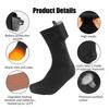 Electric Winter Heated Socks USB Fever Socks 55℃ Foot Warmer Heated Socks With Battery Foot Warmer Heating Socks Ski Winter