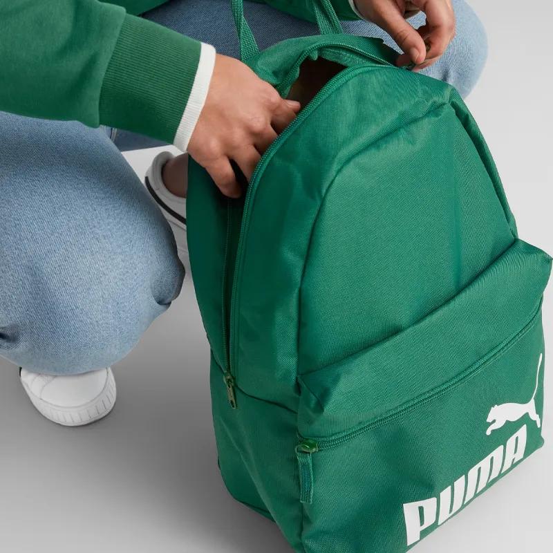 PUMA Polyester Backpack Unisex Dark Green (Unisex) Backpacks 075487 31