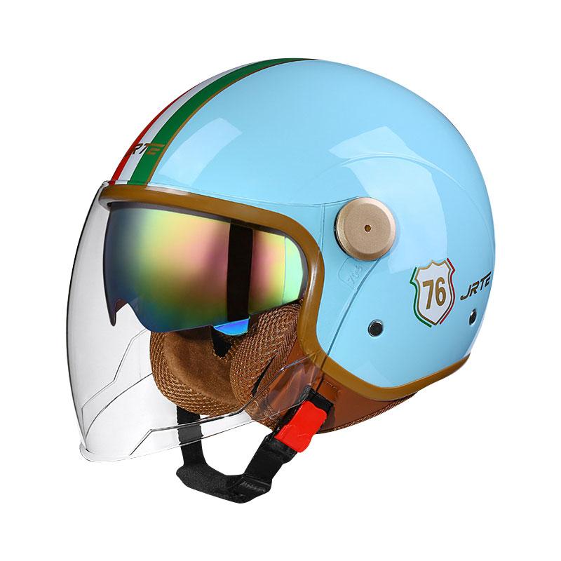 Retro Jet Helmet DOT Open Face Motorcycle Helmets Men Women 3/4 Open Half Helmet for Moto Accessories Cascos Para Motos