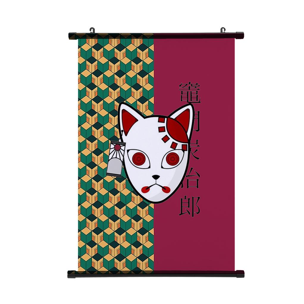 Demon Slayer Nezuko Poster Tecknad Kimetsu No Yaiba Rullposter Vägg Rullposter Populärt Mönster Målning Poster