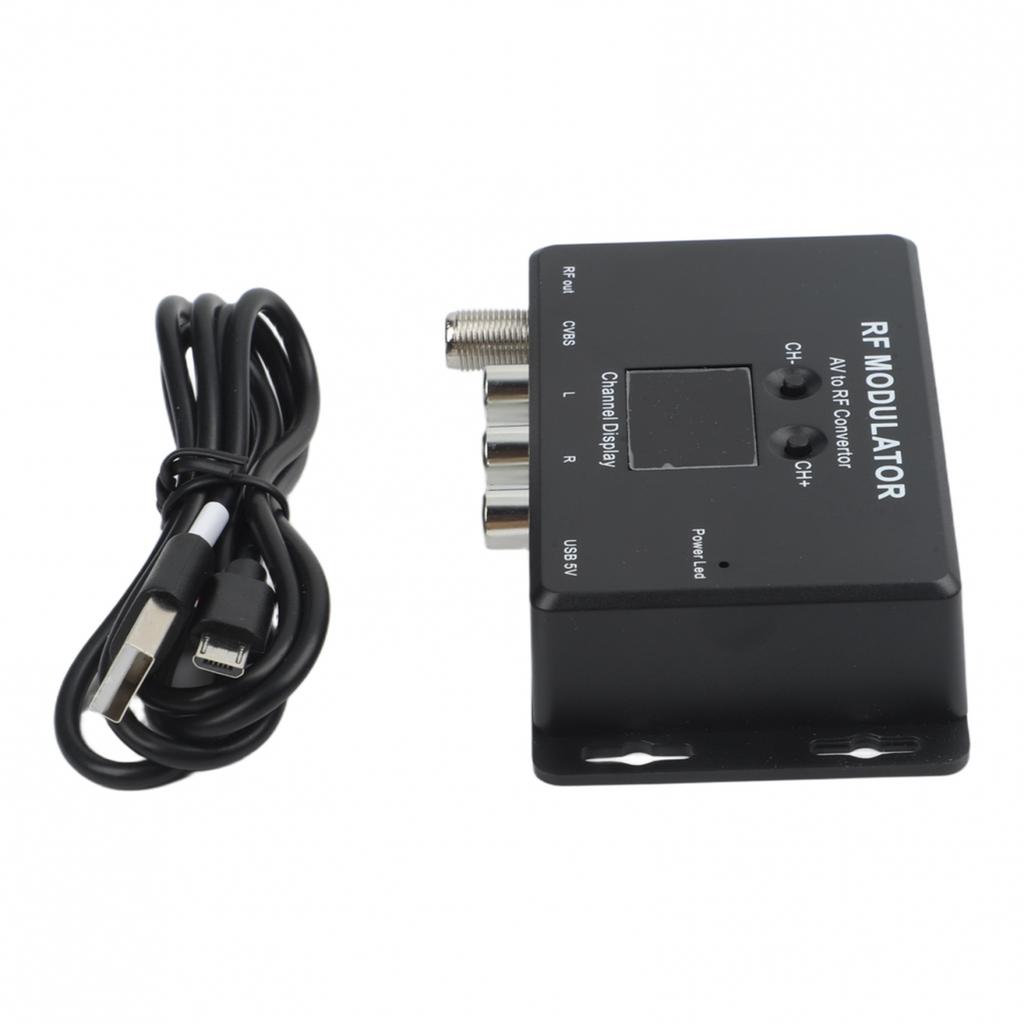 AV To RF Converter RF Modulator Frequency Range 471.25MHz-885.25MHz