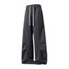 Pantaloni Cargo Paracadute a Gamba Larga Pieghettati da Uomo WRPCE