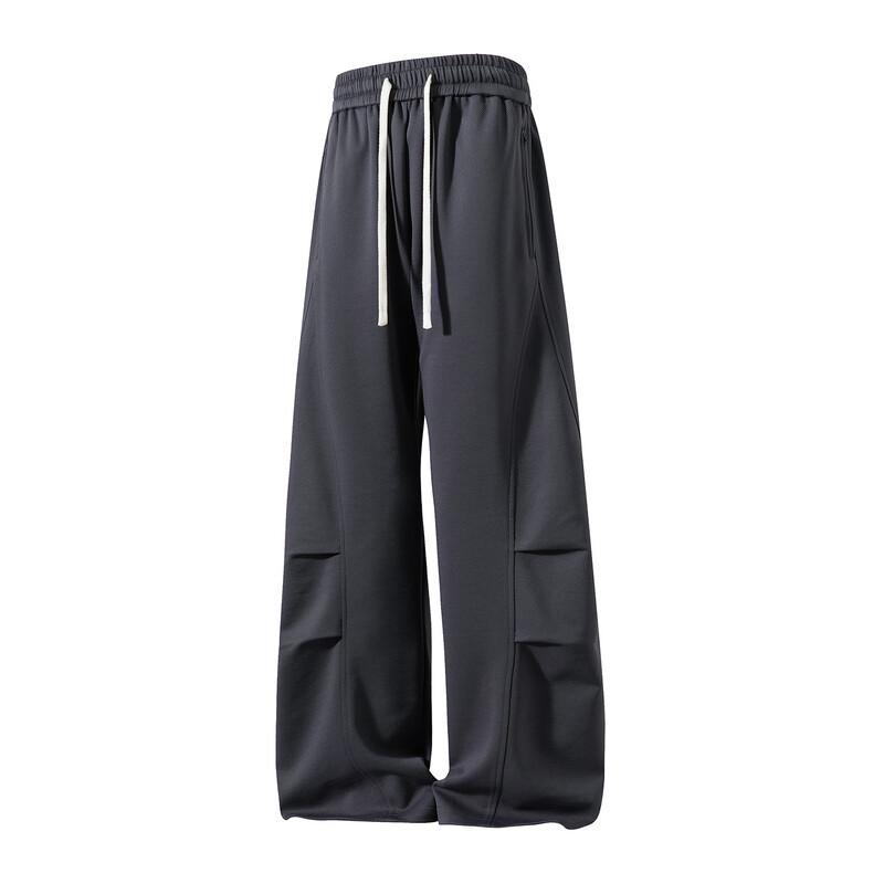 WRPCE Men s Pleated Wide-Leg Parachute Cargo Pants 3XL