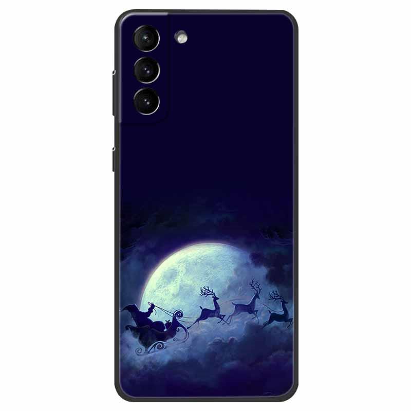 Christmas Case For Samsung S21 Plus Case S21 FE Silicone Soft TPU Cover for Samsung Galaxy S21 / S21 Ultra FE + 5G Case New Year