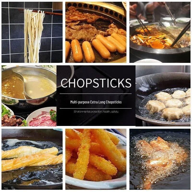 YINGJIE 45cm Extra Long Bamboo Chopsticks