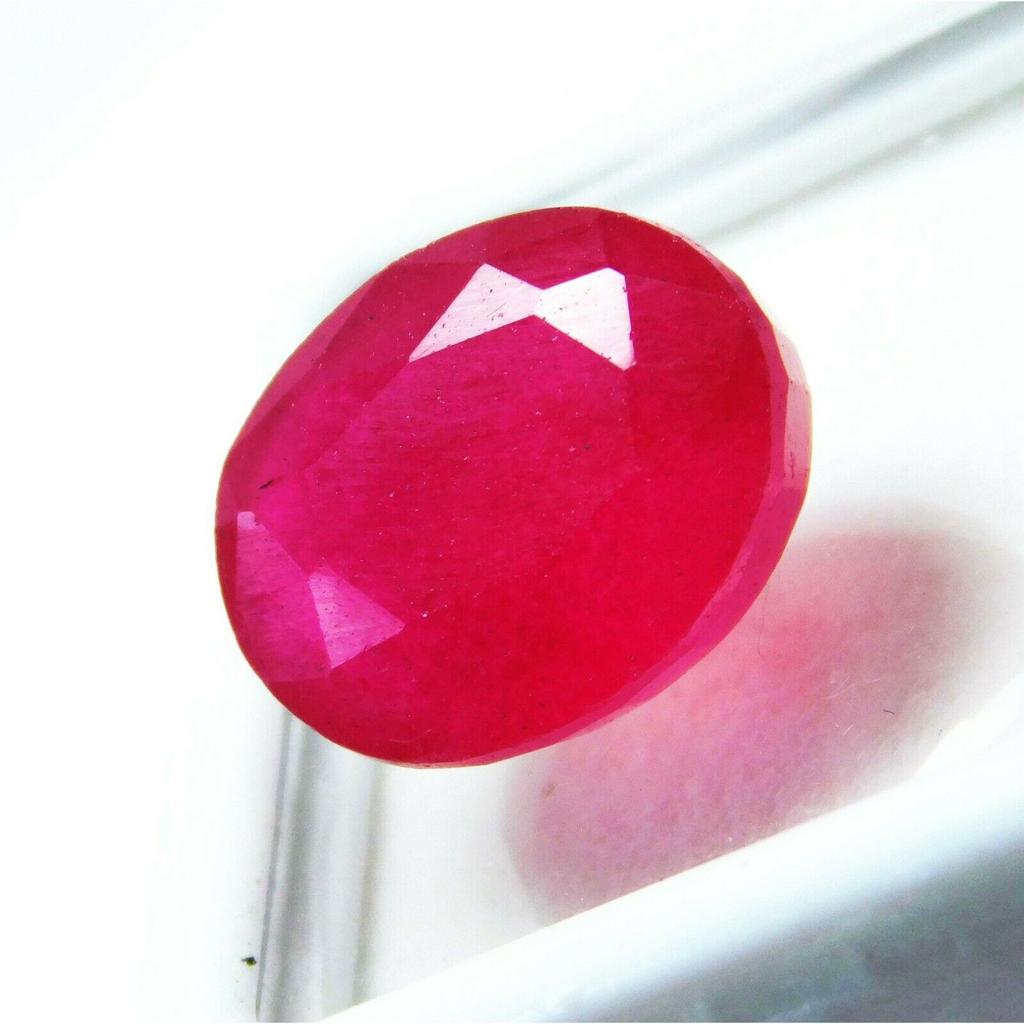 Natural Red Ruby Loose Gemstone 8.35 ct Oval Shape for Jewelry Making and Gem Collections