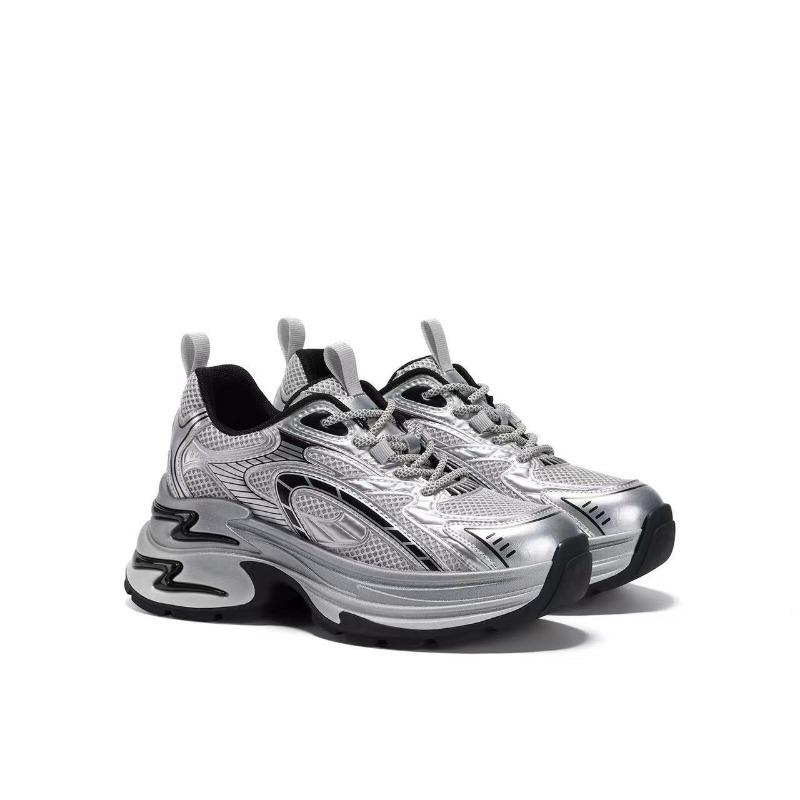 

Fashion platform dad shoes silver sports casual women s shoes 40