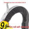 Self-Adhesive Soundproof and Windproof Seal Brush Strip for Sliding Windows and Doors
