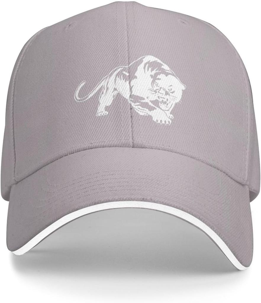 Black Panther Roaring Graphic Baseball Cap Polyester Adjustable Outdoor Sports Hat for Adult