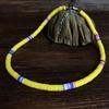 Women Necklace Colorful Beads Bohemian Polymer Clay Stackable Long Lasting Collar Necklace for Party