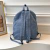 Denim Ryggsäck Dam Ryggsäck med stor kapacitet Student Skolväska