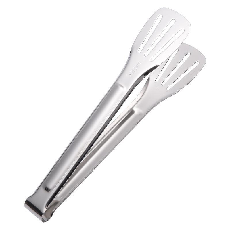 304 Stainless Steel Steak and Food Tongs for Kitchen and Barbecue
