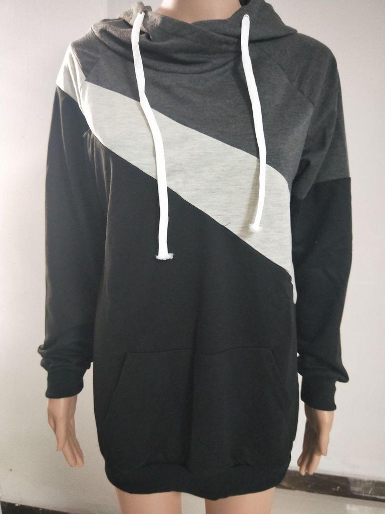 2025wish Long Sleeve Patchwork Multifunctional Nursing Jacket Sweatshirt