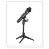 Solid Metal Tripod Desktop Microphone Stand With Adjustable Height 22-27cm For Streaming Podcasting And Live Broadcasting