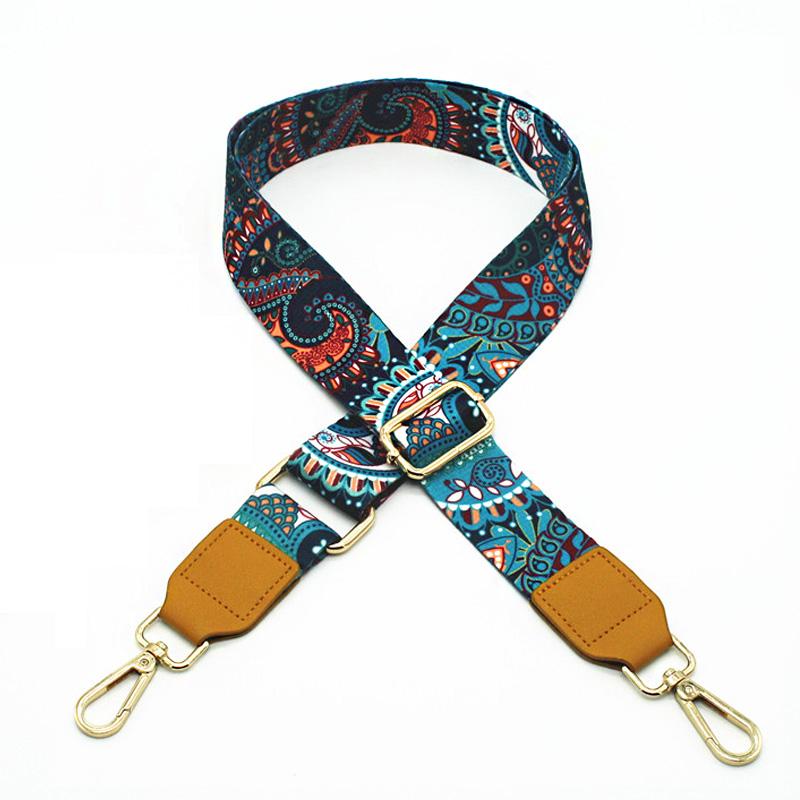 Colorful Bag Straps Nylon Crossbody Messenger Detachable Adjustable Handbag Shoulder Strap Women Purse Belt Accessory 3.8cm Wide