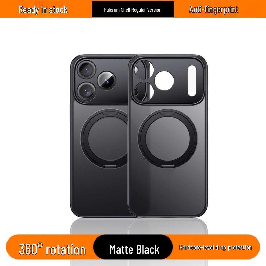 iPhone 17 Pro Case: 360° Rotating Magnetic, Transparent, Full Coverage, Anti-Drop Shell