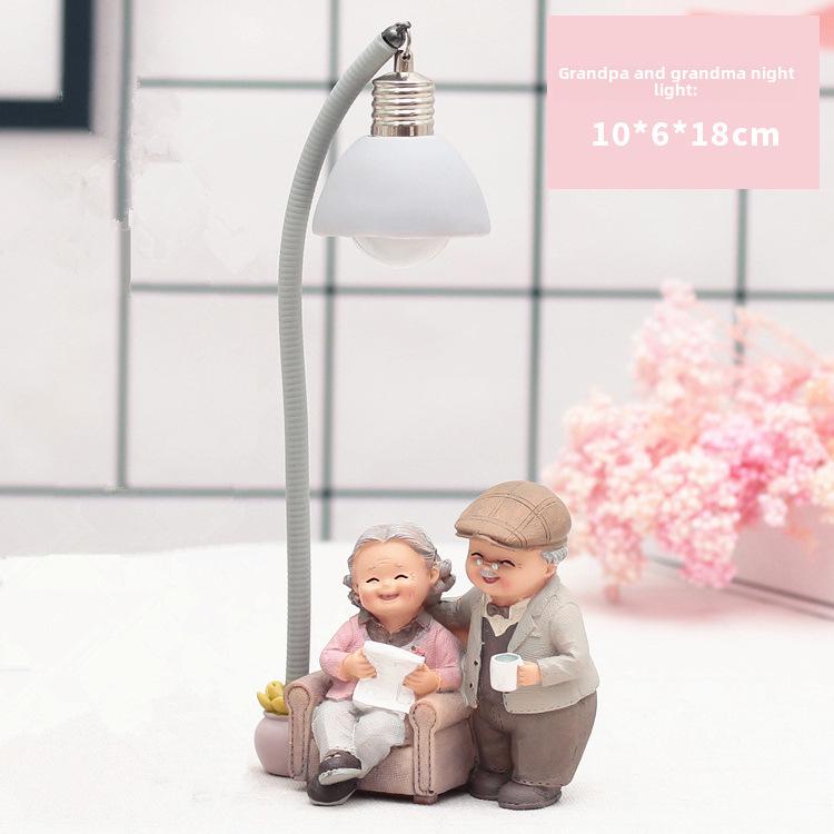 

«Творческий японский декор для дома для свадеб и подарков для пожилых пар — модель 935-1» Old man and old lady ornaments