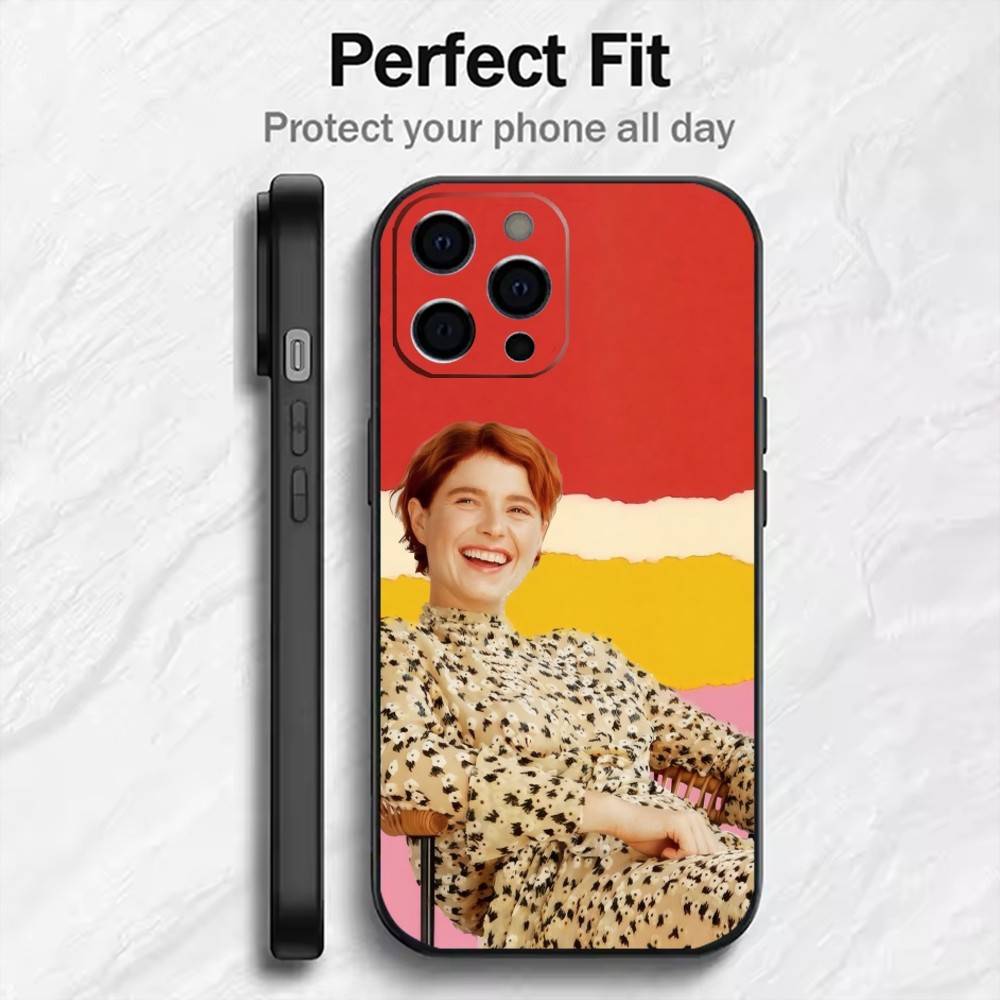 Actor Beatuy-J-Jessie B-Buckley-y Phone Case For iPhone17,16,15,14,13,12 Plus,Max Soft Silicone Black Cover