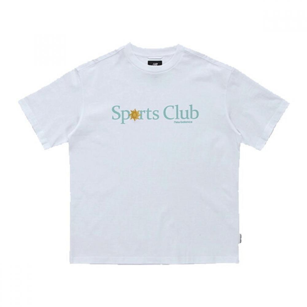 

Футболка с коротким рукавом New Balance Common Court Club с надписью NBNEC22503 WH 95