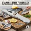 Stainless Steel Fish Scaler 430 Food Grade Heavy Duty Scraper For Kitchen Home Use