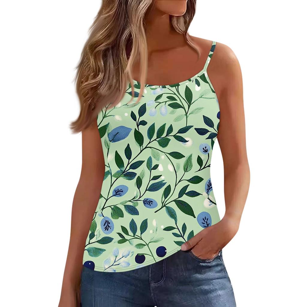 Women's Low-necked Sleeveless Vest U-neck T-shirt Suspenders